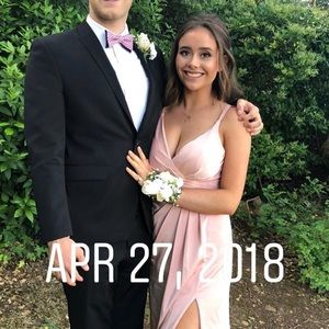 Pink Faviana prom dress